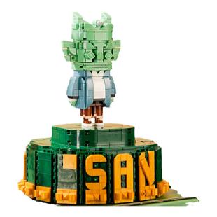 三星堆博物馆文创办公桌面摆件手办积木儿童玩具装饰纪念品礼物