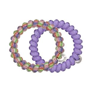 英国HOSUKKO电话线发圈女高弹力头发头绳无痕黑白棋盘格系列