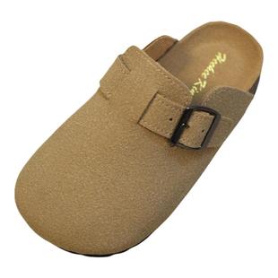 女童勃肯鞋休闲外穿儿童包头拖鞋25-35码春秋款防滑软底亲子半拖