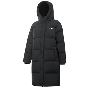 李宁儿童羽绒服长款男女大童2025秋冬新款青少年男童加厚鸭绒外套