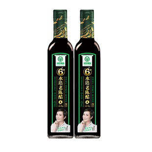 绿色食品水塔老陈醋五年6度420ml无添加饺子醋家用0添加