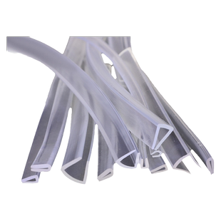 透明U型一口橡胶包边条门窗边框玻璃不锈钢锋利边缘防划伤密封条