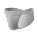 男士三角内裤男纯棉舒适透气U凸囊袋青年低腰纯色健身三角短裤衩