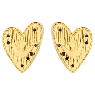 Neverfar飞鸟系列·心羽辑 CORDEALIS心翼·爱心飞鸟耳钉（小版）