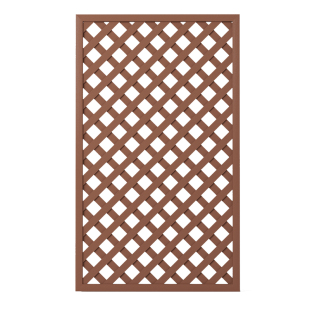 塑木围栏防腐木栅栏花园别墅网格护栏小院户外隔断庭院篱笆爬藤架