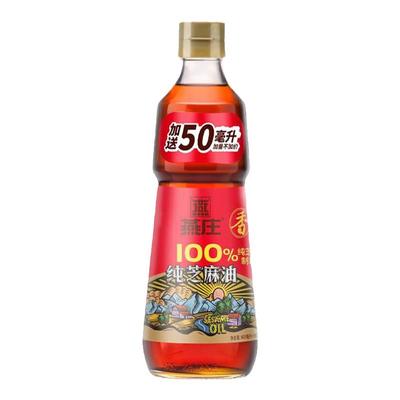 纯芝麻香油燕庄香油芝麻油