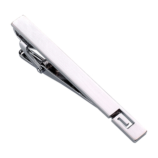 男士简约领带夹银色金属商务新郎结婚时尚装饰潮金色水晶职业保安