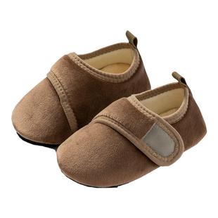 儿童室内棉拖鞋冬天宝宝加绒鞋子家居防滑拖鞋亲子一家三口地板鞋