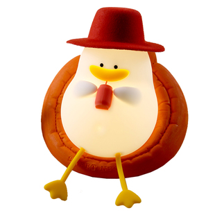 幸福鸭语音智能小夜灯感应卧室睡眠床头拍拍婴儿喂奶护眼月子专用