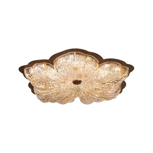 中古风卧室吸顶灯2026新款创意个性书房花瓣灯复古轻奢高级感灯具