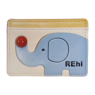 REhi 夹住卡包 原创PU多卡槽卡包趣味多功能轻便小巧卡套便携式