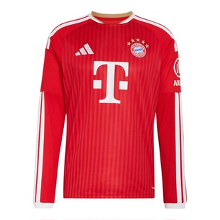 Adidas/阿迪达斯正品FC BAYERN男士足球经典运动长袖球衣JZ3102