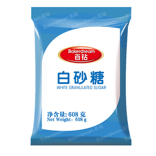 安琪百钻绵白糖白砂糖608g家用冰糖细砂糖冲饮喝食用烘焙材料棉糖