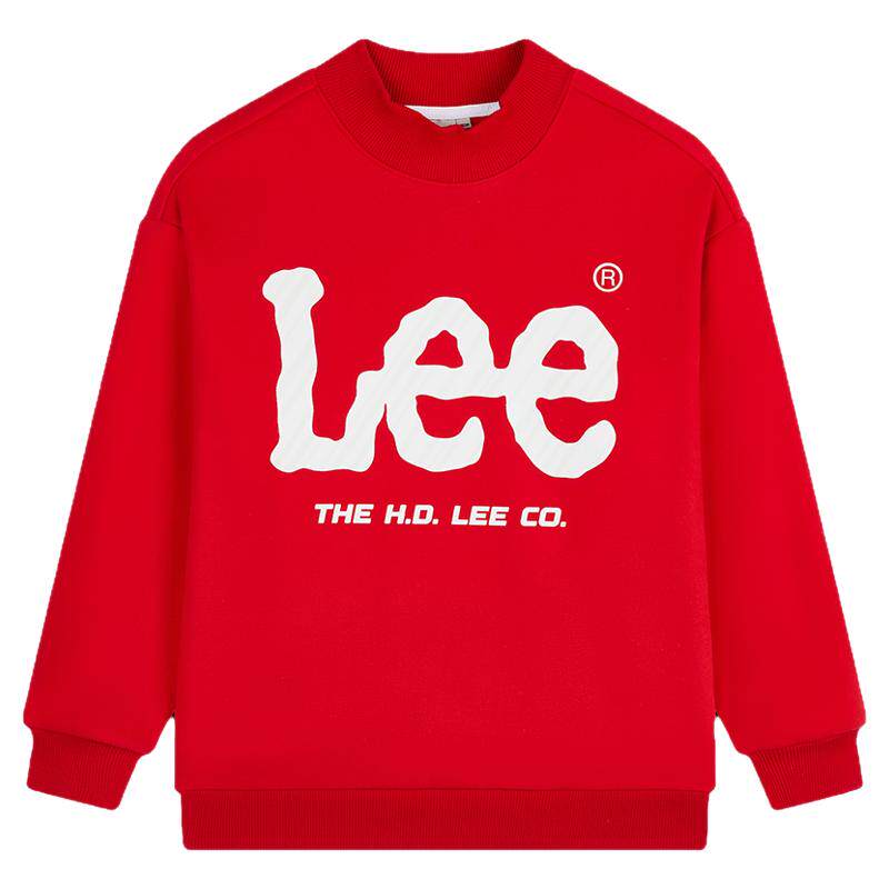 Leekids加绒半高领套头卫衣