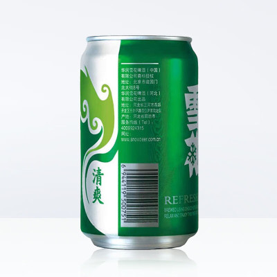 雪花清爽啤酒罐装黄啤