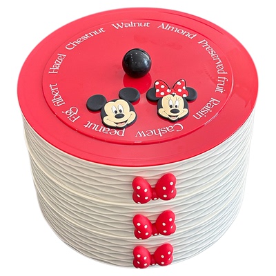 奶油法式果盘多层分格干果收纳