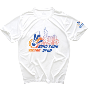 羽毛球服文化衫中国香港公开赛纪念服男女速干透气短袖上衣运动服
