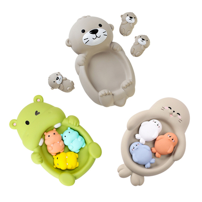 不进水软胶动物密封宝宝洗澡玩具