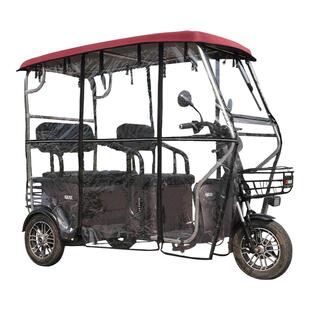 电动三轮车车棚休闲小巴士三轮车篷透明加厚遮雨蓬篷车棚雨帘围帘