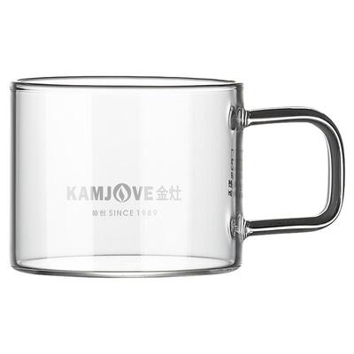 金灶耐高温透明茶杯品茗玻璃杯