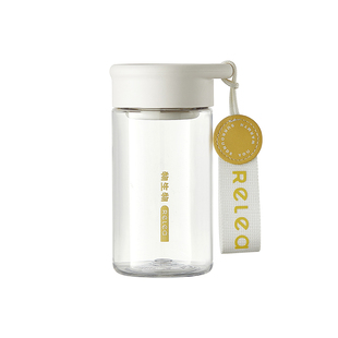 物生物水杯女新款2025高颜值夏天外出便携学生儿童tritan塑料杯子