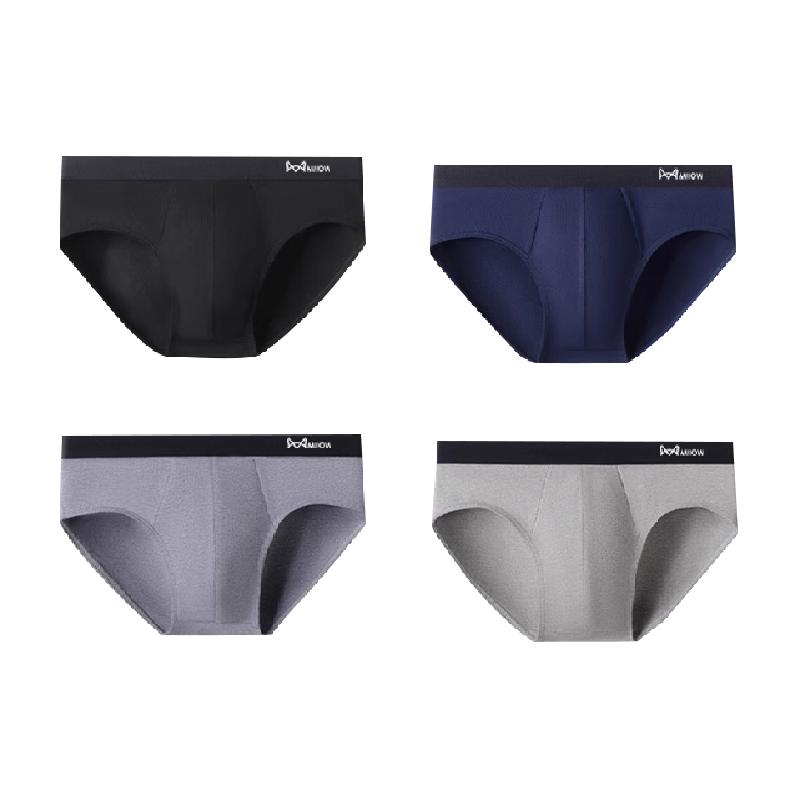 猫人纯棉内裤男士三角内裤男生抗菌内裆透气无痕裸感大码宽松裤衩