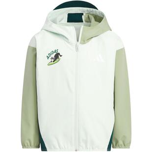 【自营】阿迪达斯清风儿童装夏秋梭织运动连帽外套KC2792 KC2793