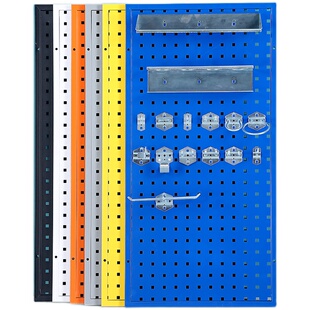 定制彩色洞洞板五金烘焙工具方孔挂板展示壁挂式墙面收纳整理架铁