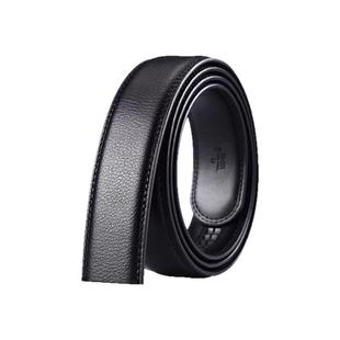袋鼠2025新款男士皮带条不带头真皮带身无头纯自动扣牛皮裤腰带