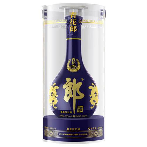 郎酒 青花郎 53度 酱香型白酒 500mL  单瓶装 商务宴请送礼
