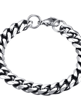 钛钢手链复古色钢色生日礼物饰品