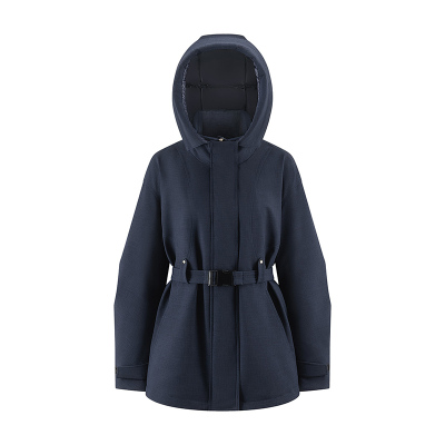 艾莱依收腰复古短款鹅绒服女士2025冬季新款立体显瘦羽绒服外套