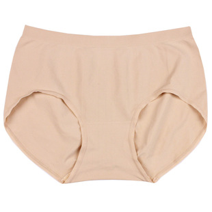 一秒瞬吸无缝少女士中腰丝滑内裤轻薄透气贴身裸裤蚕丝裆短裤3358