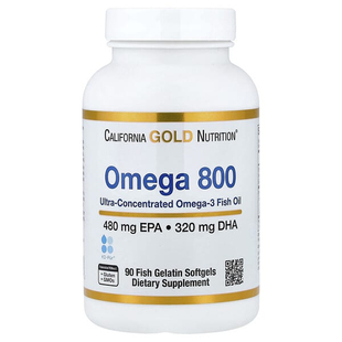 CGN加州黄金欧米伽800深海鱼油高纯度omega3甘油三酯心血管健康守