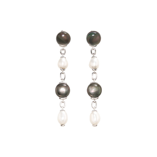 SUDROV/素觉2025F/W光不炽烈但恒久 珍珠长耳坠个性耳环耳钉耳饰