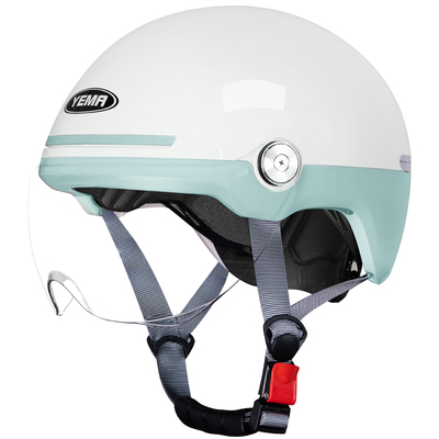 野马3c认证夏季电动车头盔女士夏天防晒防紫外线半盔电瓶车安全帽