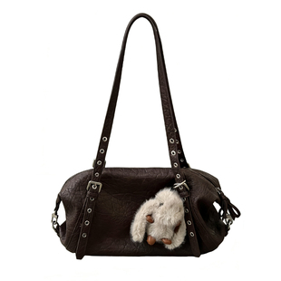 松弛感牛皮单肩腋下包大包2025新款通勤包软皮大容量机车风托特包