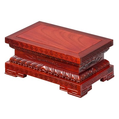 红木佛像底座长方形实木质摆件