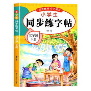 【2026新版】五年级下册练字帖人教版五下语文字帖课本同步练字帖 5年级下小学生专用钢笔生字帖下学期练字教材写字每日一练课课练