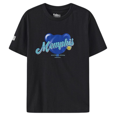 nbakids童装夏季男女童短袖印花T恤儿童上衣舒适潮流K242TS806P