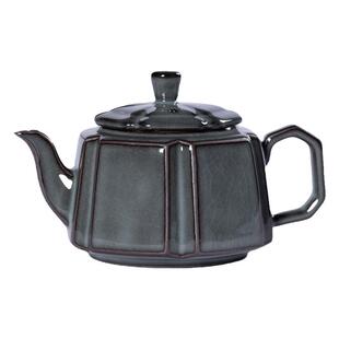 龙泉青瓷茶壶家用泡茶壶单壶铁胎哥窑冰裂纹陶瓷纯手工功夫茶具