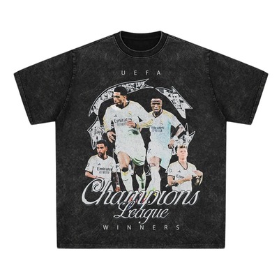 皇家马德里Real Madrid T恤皇马足球明星美式纯棉短袖宽松vintage