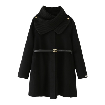 艾格2025新秋冬双面大衣外套