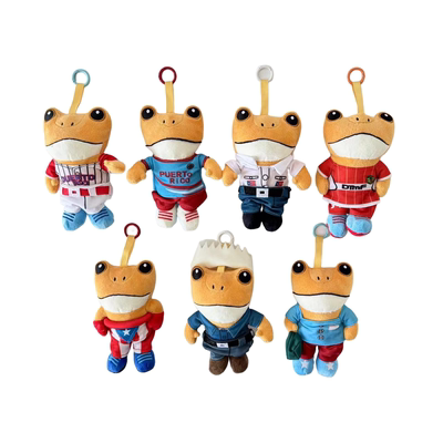 跨境现货sapo concho可爱青蛙公仔毛绒玩具包包挂件钥匙扣礼物