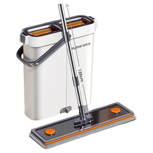 佳帮手拖把家用2025新款一拖净夹布平板拖把刮水一体懒人拖地神器