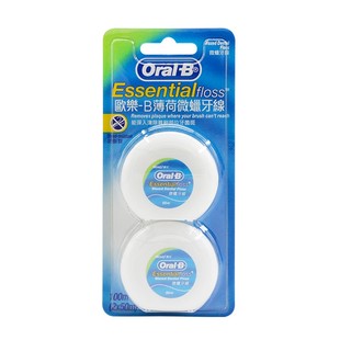 包邮细滑oralB欧乐B微蜡扁牙线薄荷味便携牙线牙签口腔清洁齿缝