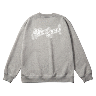 ACTIONS 秋冬季幻影印花多色套头圆领卫衣美式宽松休闲长袖男潮牌