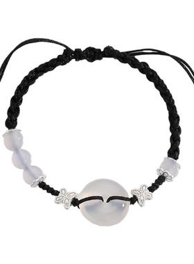 蝴蝶锦鲤手绳平安扣情侣手链