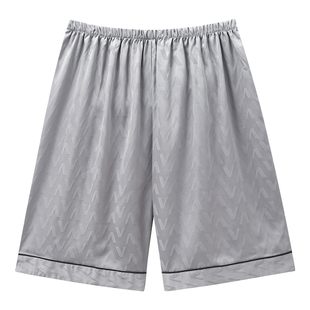 浪莎睡裤男士夏季薄款短裤大裤衩夏天冰丝凉感大码五分裤子家居裤