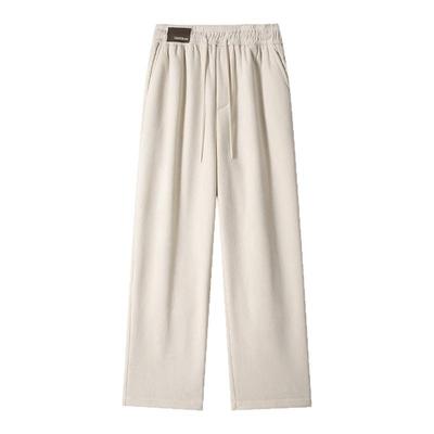 胖胖哥羊羔绒重磅灯芯绒裤子男款冬季加绒加厚大码宽松直筒休闲裤